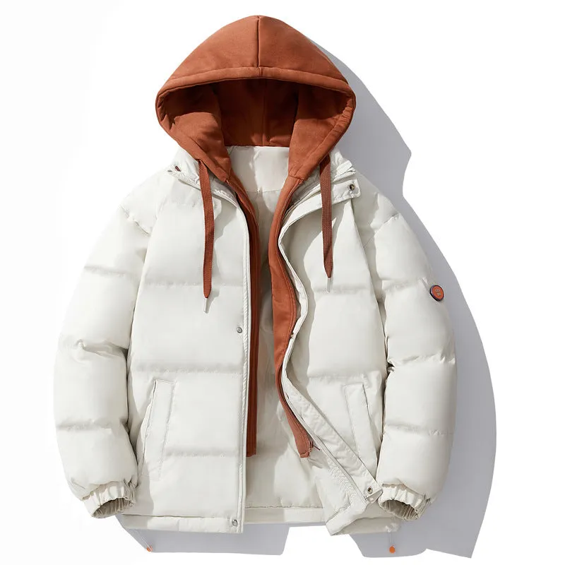 Men's Cotton-padded Hooded Sports Jacket