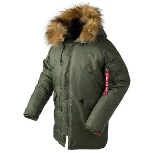 Men's Pilot Air Force Cotton Padded Jacket   Winter Hooded Thickened Couple Jacket