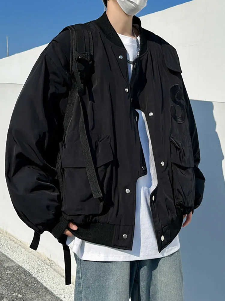 Men'S Solid Color Reversible Jacket