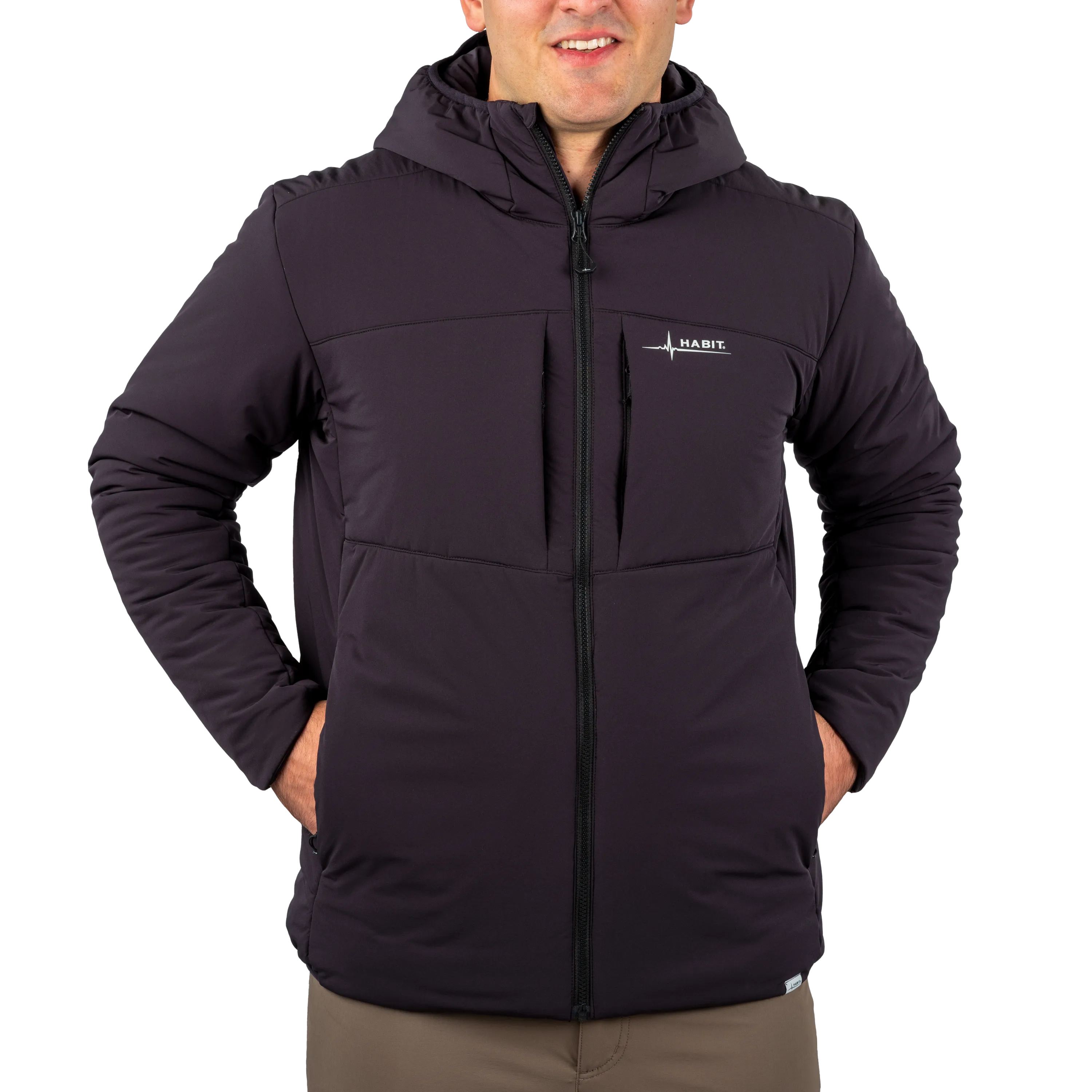 Men's Stretch Insulation Hooded Jacket