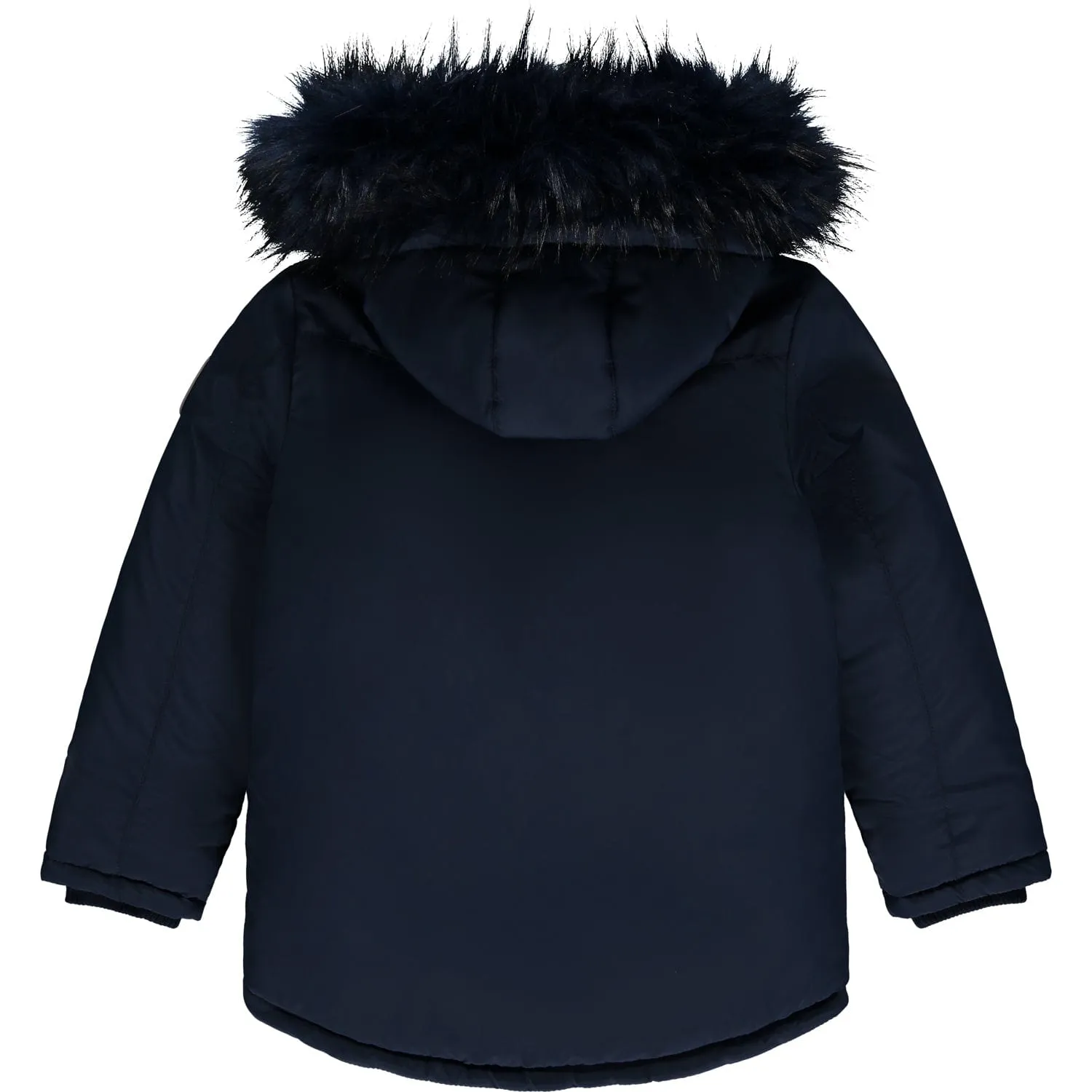 MITCH - Toronto Faux Fur Padded Jacket - Blue Navy