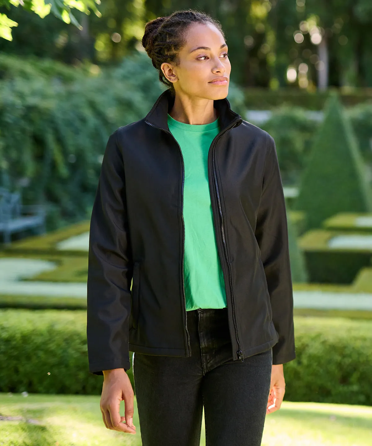 Navy/Fr Blue - Women's Ablaze printable softshell