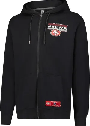 NFL Official Adults Super Soft Supreme Full Zip Hoodie Sweatshirt Jacket -  Warm Polyester Blend - Unisex|San Francisco 49ers