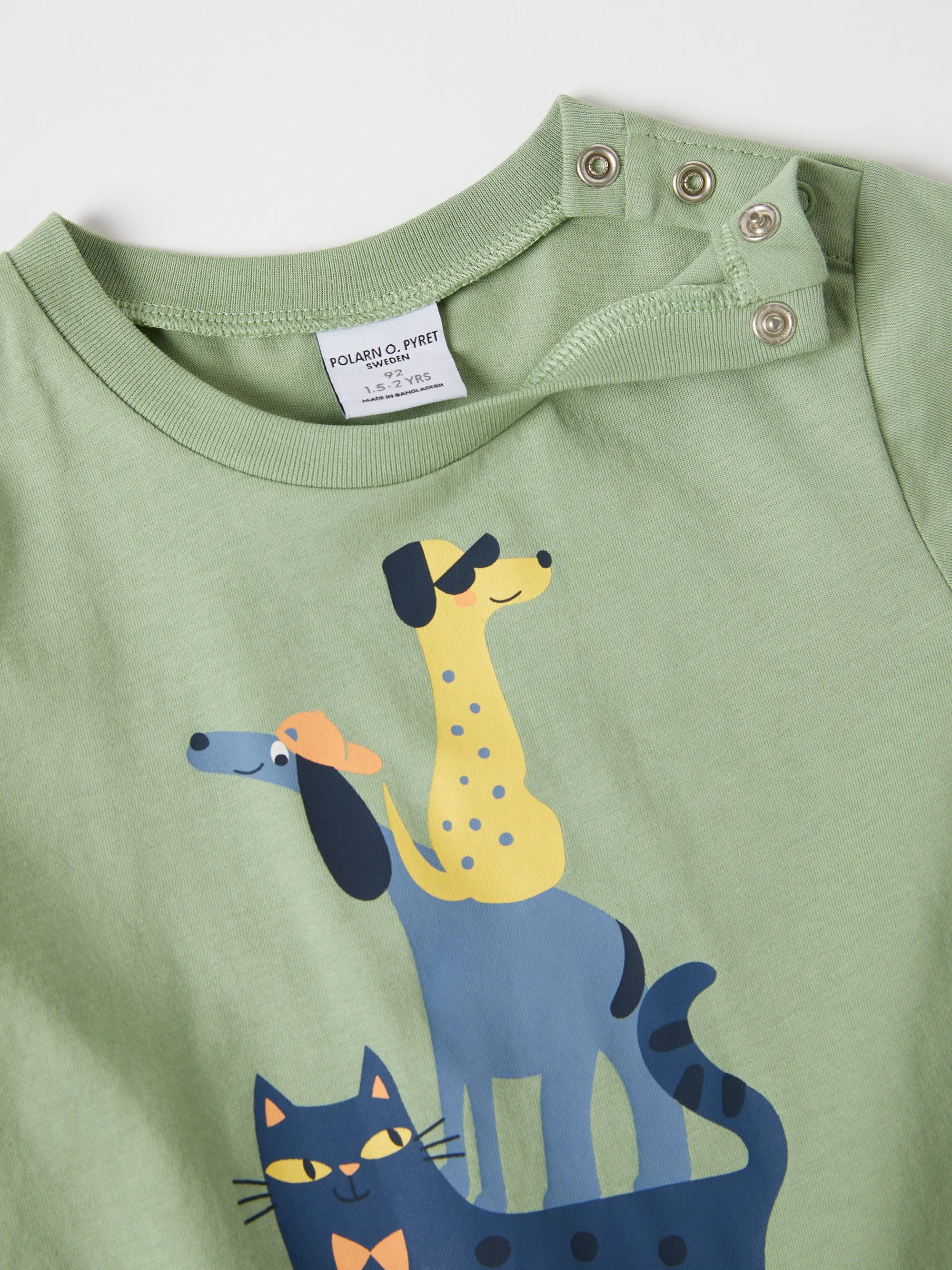 Organic Cotton Kids Animal Print T-shirt