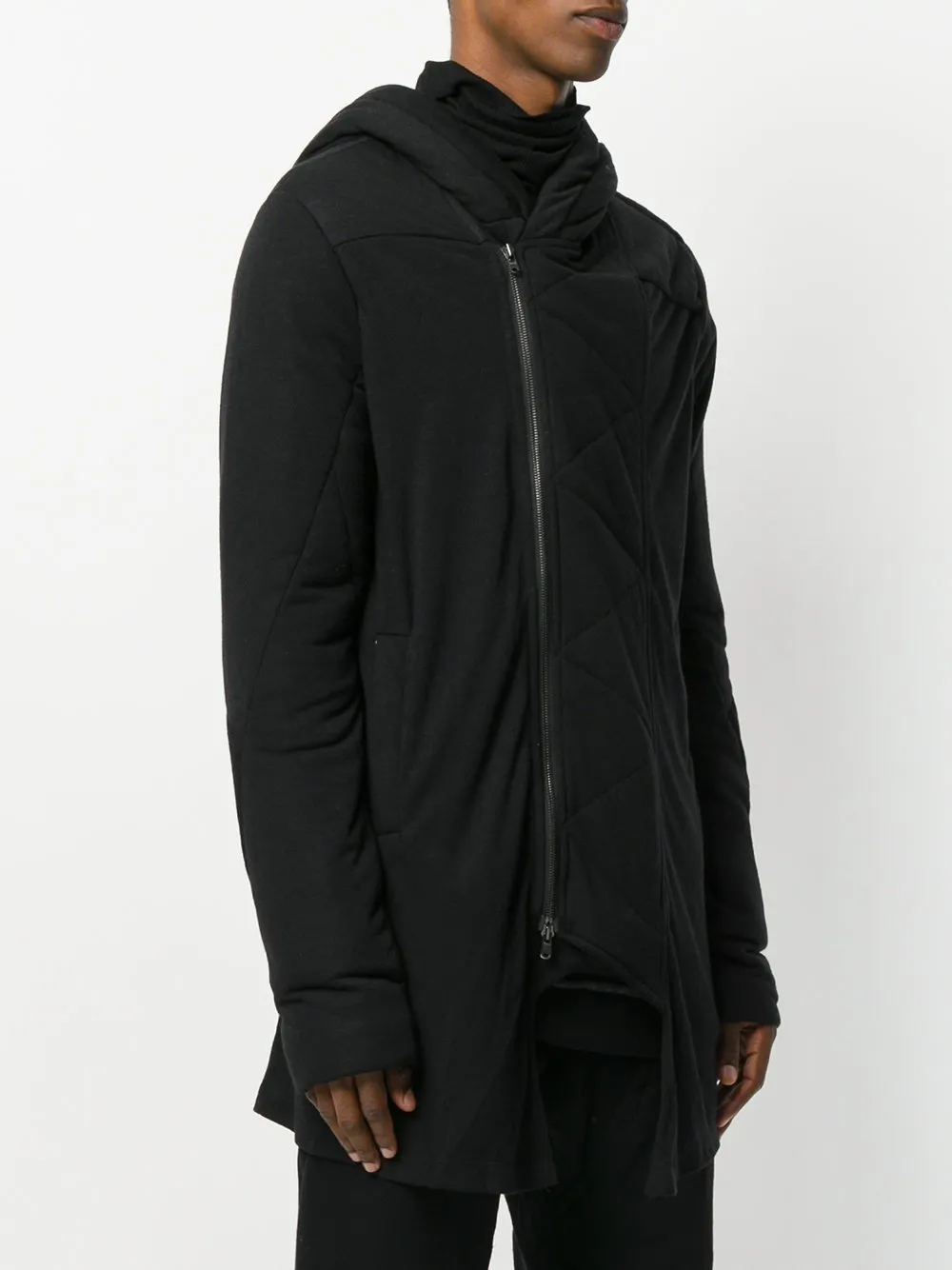 Padded Hooded Jacket Black