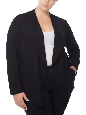 Plus Size Serenity Knit Drape Front Jacket