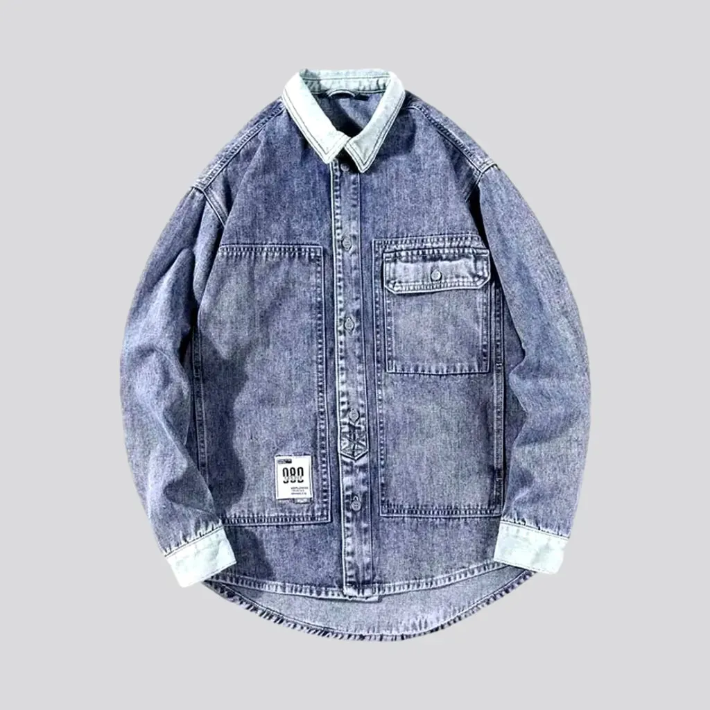 Retro extra-large men's denim jacket