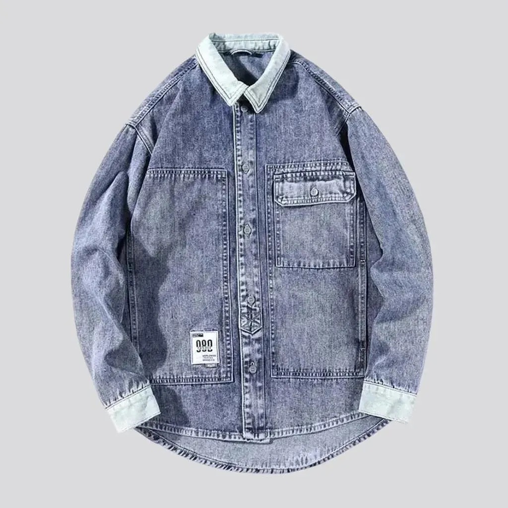 Retro extra-large men's denim jacket