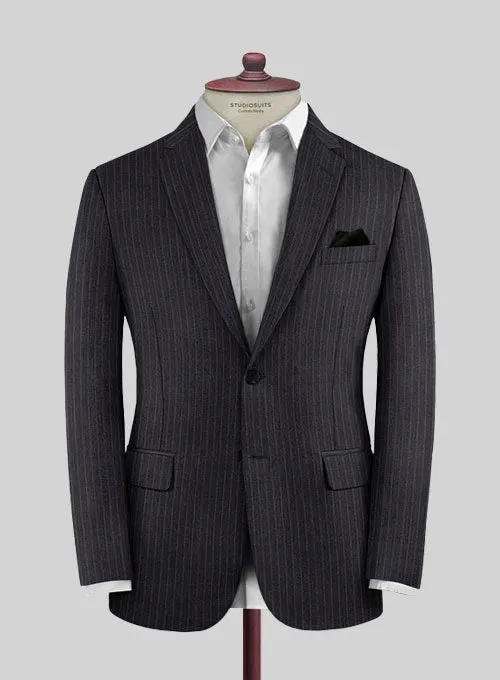 Scabal Olmo Charcoal Wool Cashmere Jacket