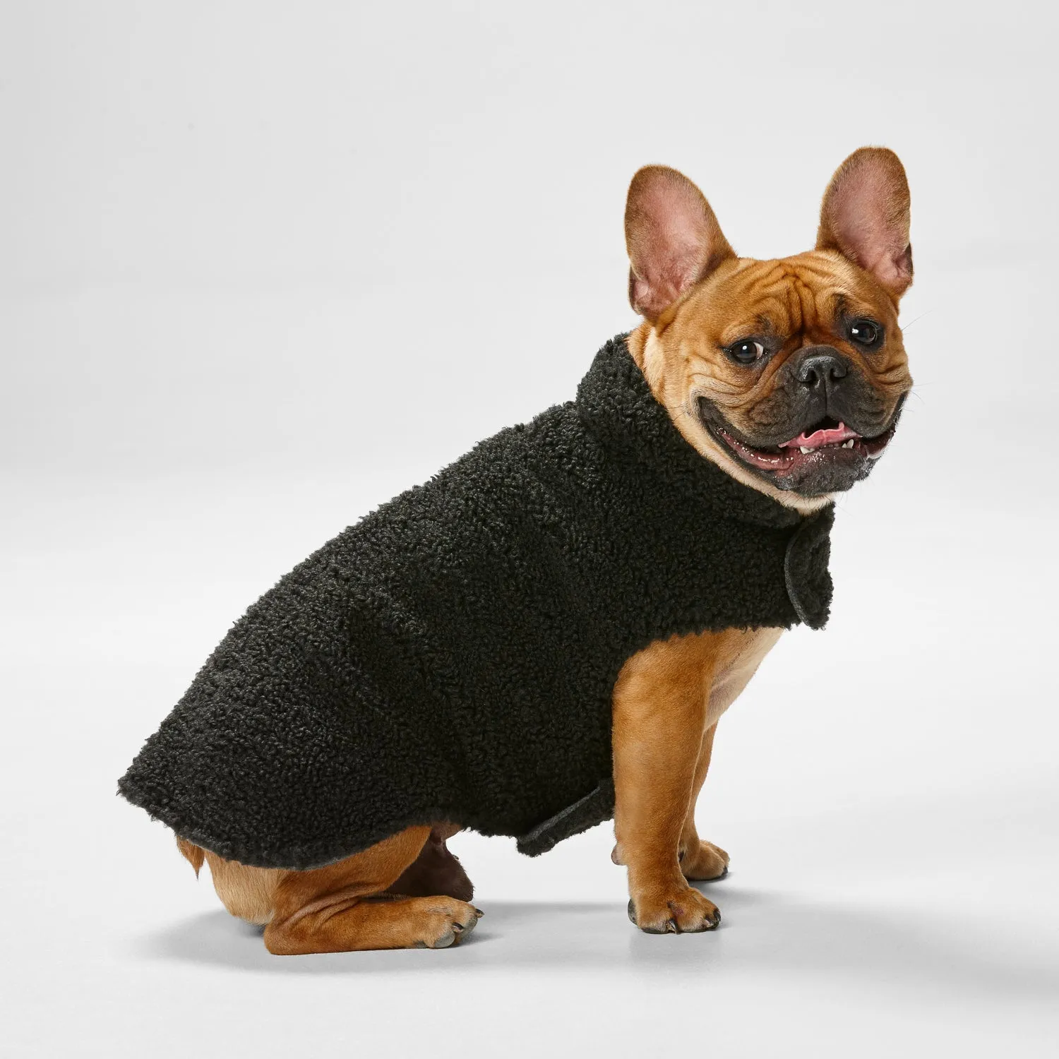 Snooza Dog Apparel Reversible Jacket Teddy Black Large ***