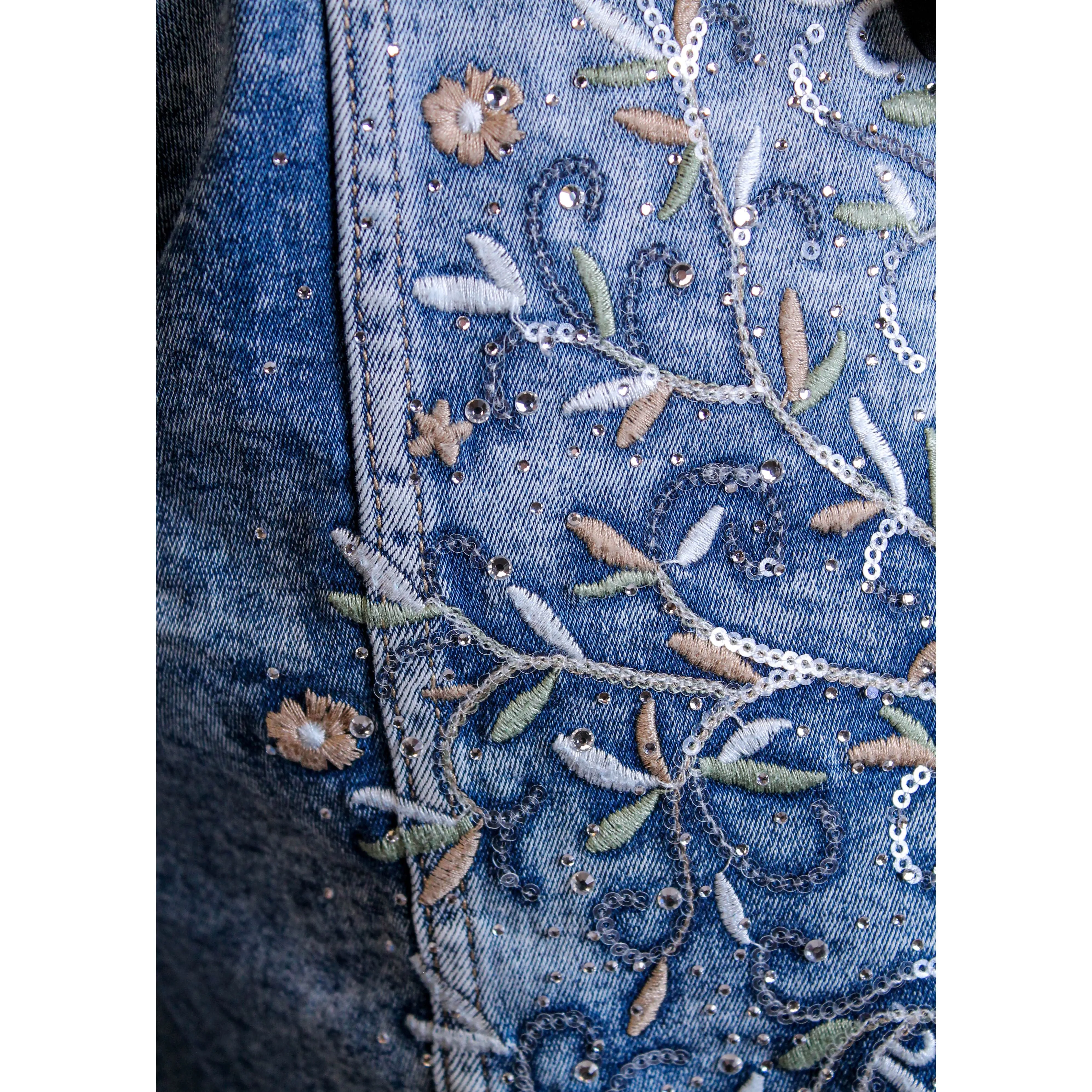 Tempo Paris Tree of Life Denim Jacket