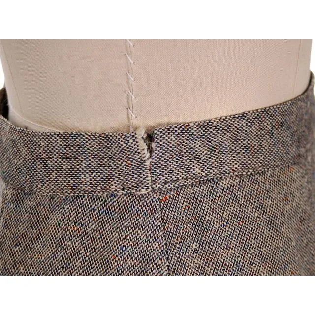 Vintage Ladies Wool Tweed Suit Peplum & A Line Skirt 1940s Medium| For Costume