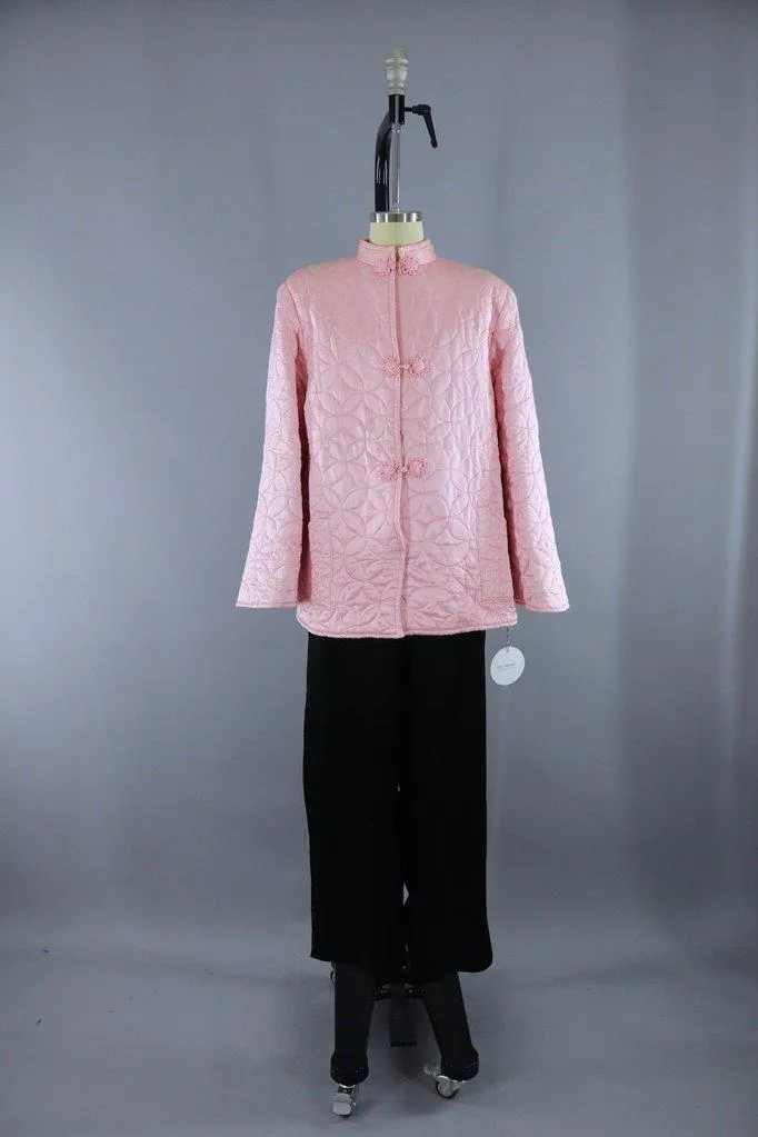 Vintage Pink & Black Pajamas Set