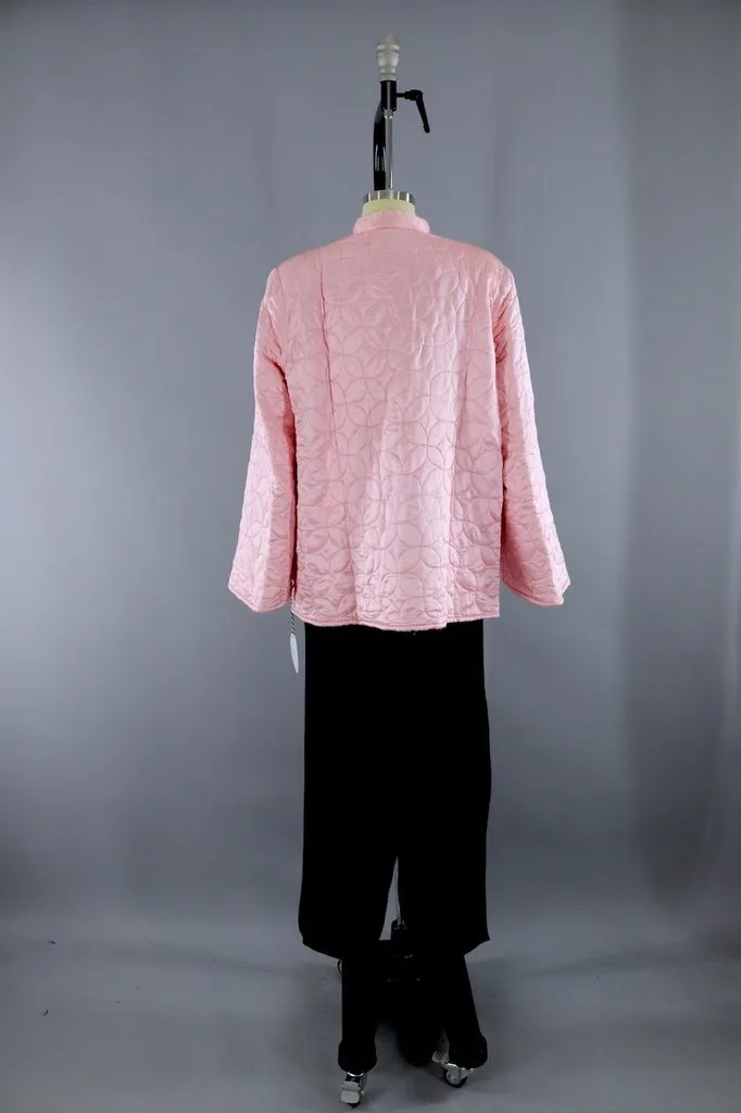 Vintage Pink & Black Pajamas Set