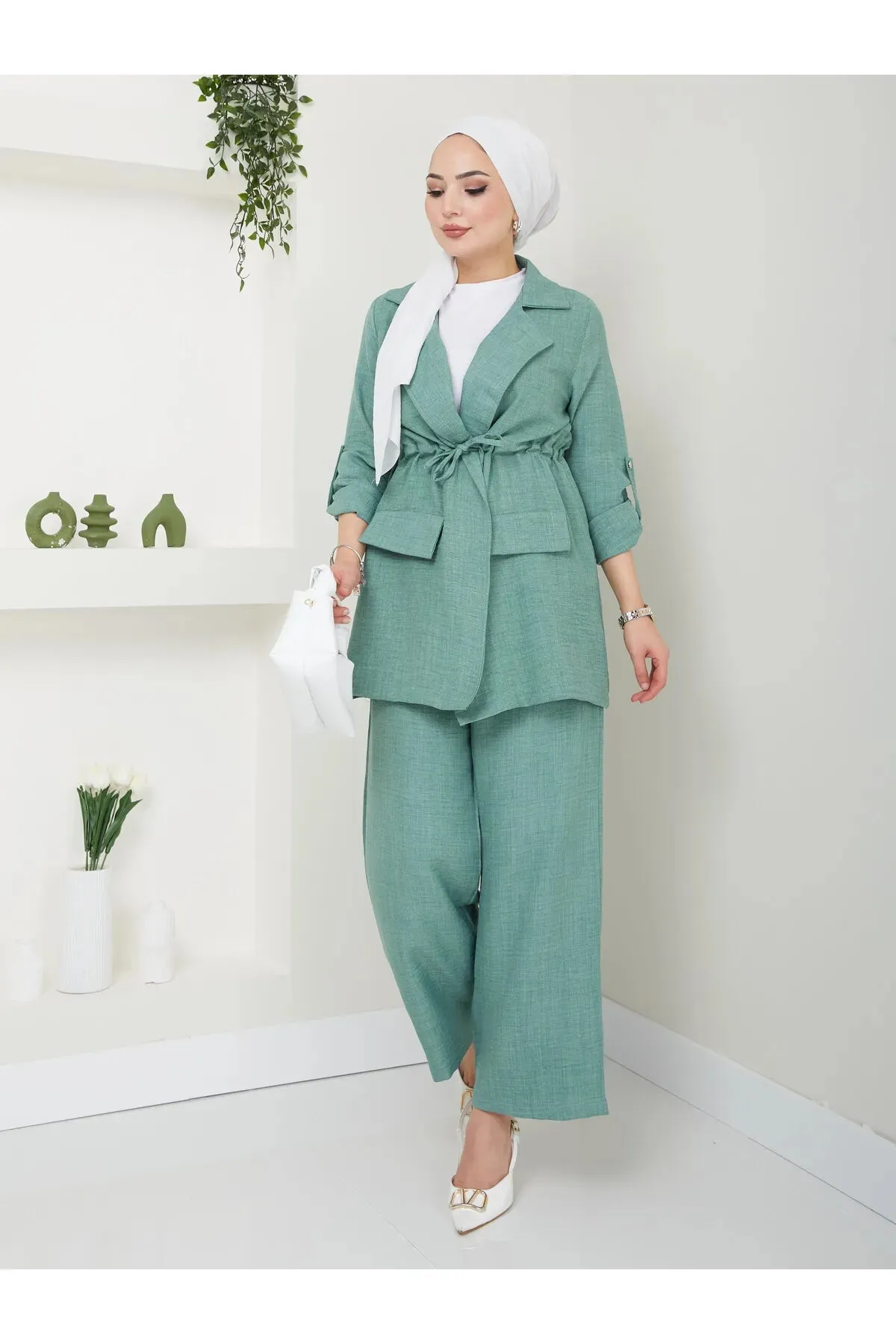 Volt Clothing Women's Jacket Linen Sets